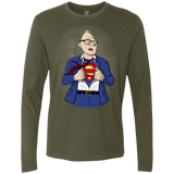 T-Shirts Military Green / S Super Sloth Men's Premium Long Sleeve