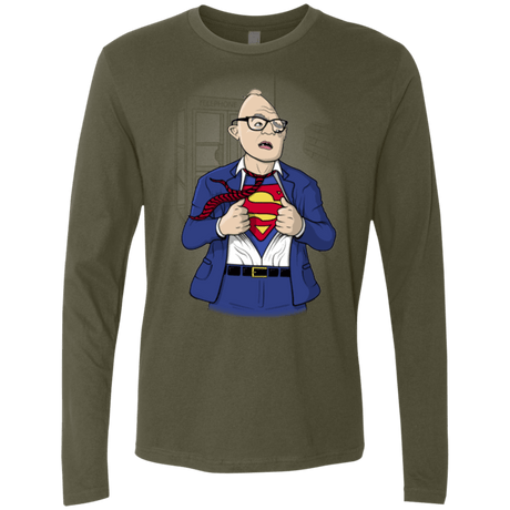 T-Shirts Military Green / S Super Sloth Men's Premium Long Sleeve