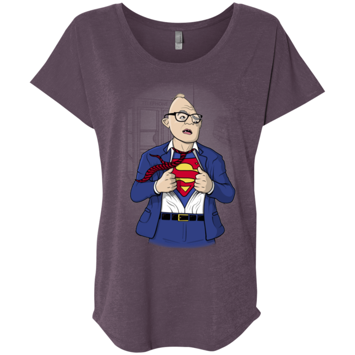 T-Shirts Vintage Purple / X-Small Super Sloth Triblend Dolman Sleeve