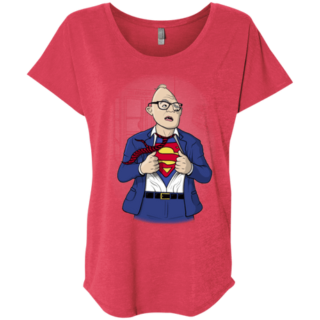 T-Shirts Vintage Red / X-Small Super Sloth Triblend Dolman Sleeve