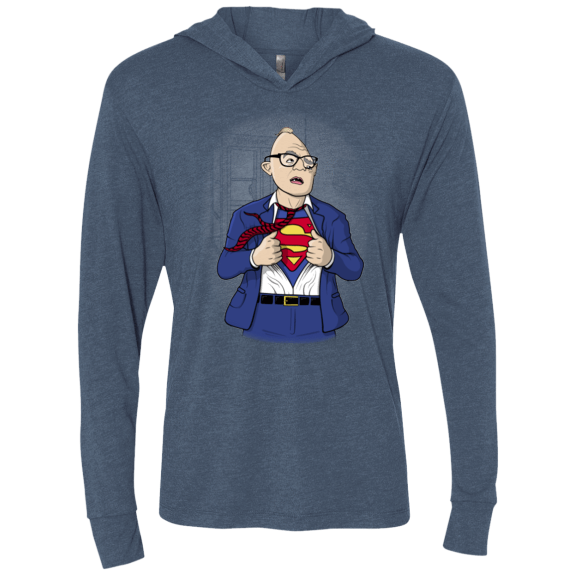 T-Shirts Indigo / X-Small Super Sloth Triblend Long Sleeve Hoodie Tee