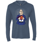 T-Shirts Indigo / X-Small Super Sloth Triblend Long Sleeve Hoodie Tee