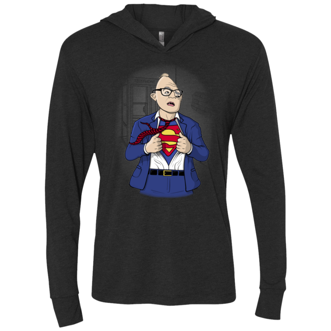 T-Shirts Vintage Black / X-Small Super Sloth Triblend Long Sleeve Hoodie Tee