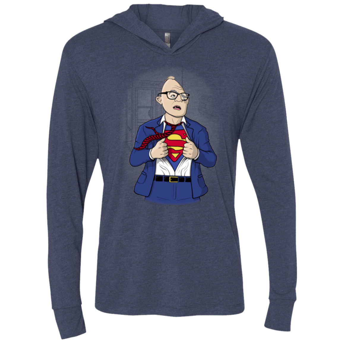 T-Shirts Vintage Navy / X-Small Super Sloth Triblend Long Sleeve Hoodie Tee