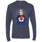 T-Shirts Vintage Navy / X-Small Super Sloth Triblend Long Sleeve Hoodie Tee