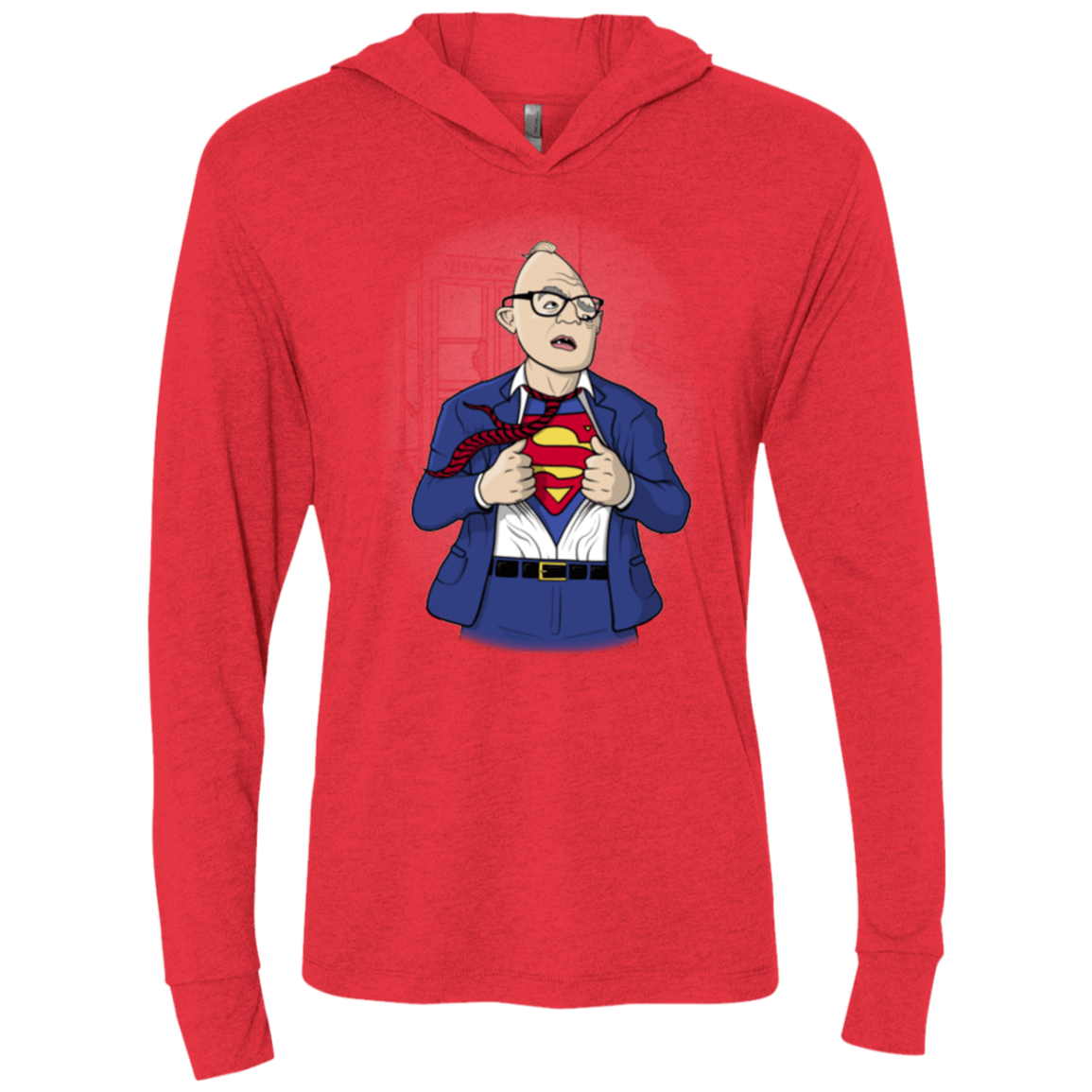 T-Shirts Vintage Red / X-Small Super Sloth Triblend Long Sleeve Hoodie Tee