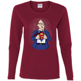 T-Shirts Cardinal / S Super Sloth Women's Long Sleeve T-Shirt