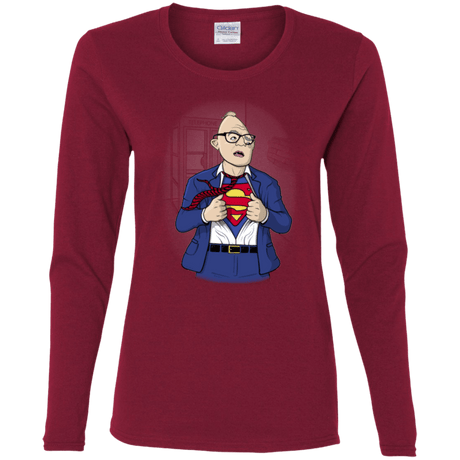 T-Shirts Cardinal / S Super Sloth Women's Long Sleeve T-Shirt