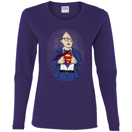 T-Shirts Purple / S Super Sloth Women's Long Sleeve T-Shirt