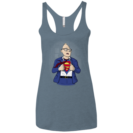 T-Shirts Indigo / X-Small Super Sloth Women's Triblend Racerback Tank