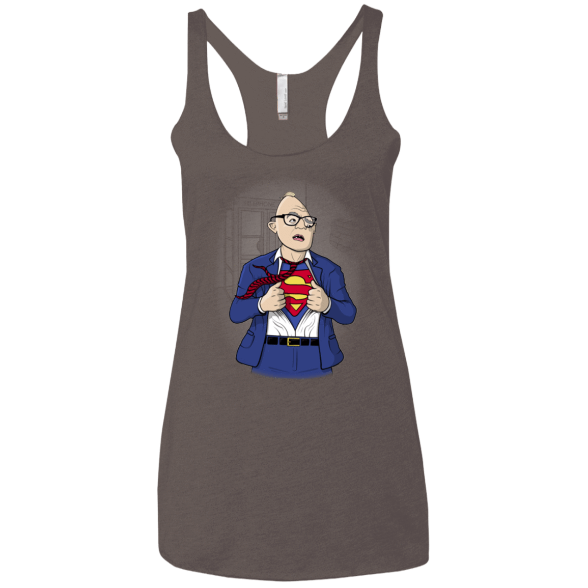 T-Shirts Macchiato / X-Small Super Sloth Women's Triblend Racerback Tank