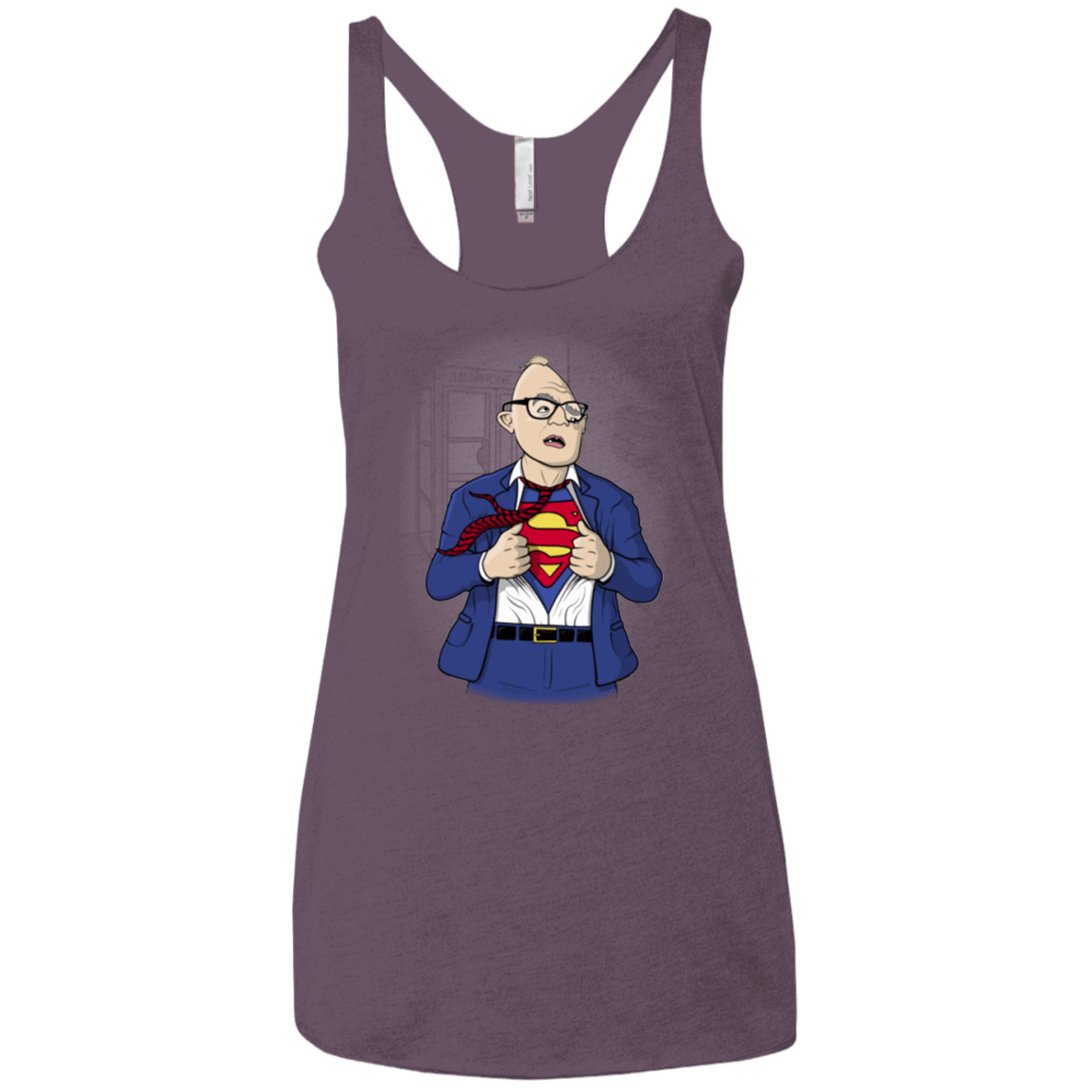 T-Shirts Vintage Purple / X-Small Super Sloth Women's Triblend Racerback Tank