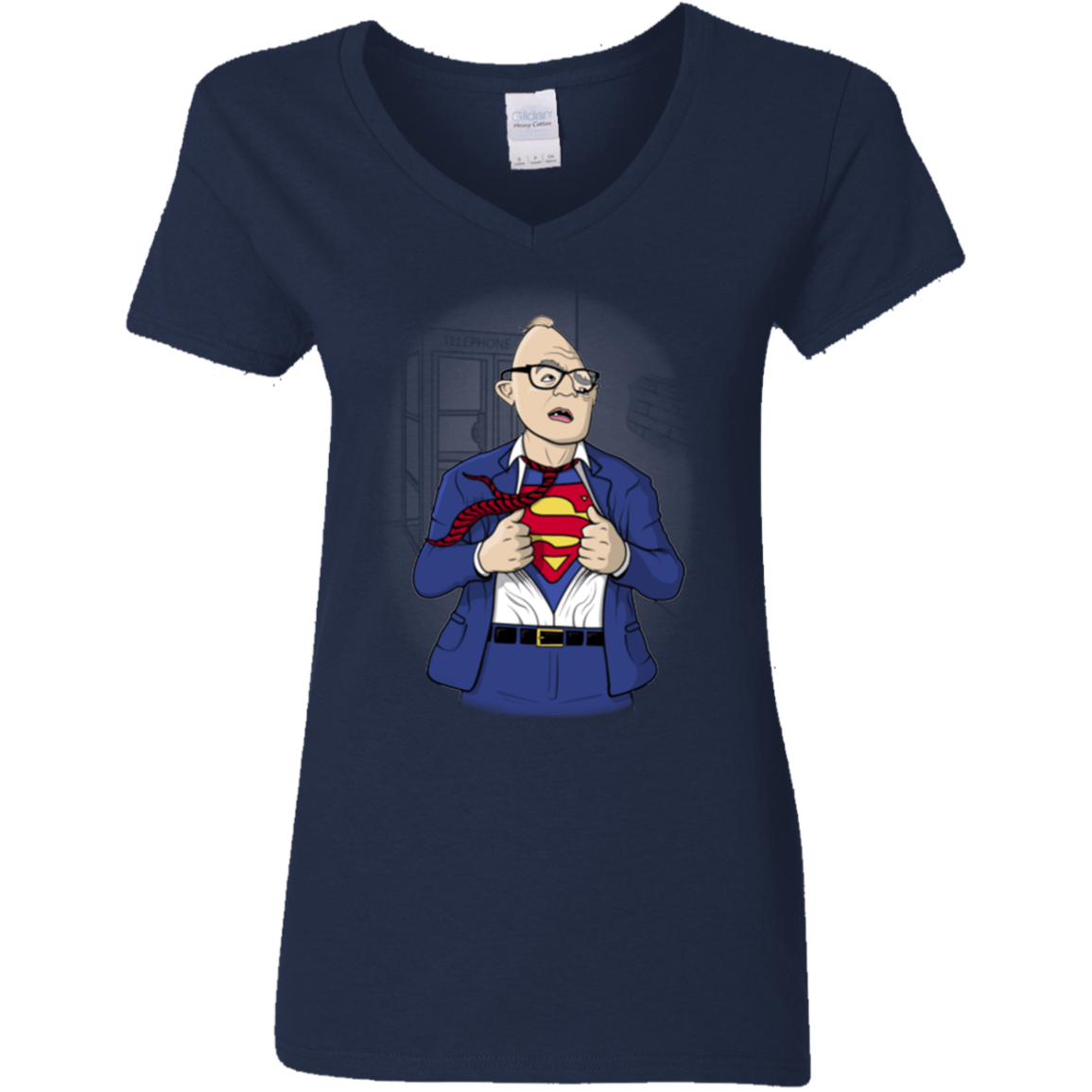 T-Shirts Navy / S Super Sloth Women's V-Neck T-Shirt