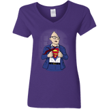 T-Shirts Purple / S Super Sloth Women's V-Neck T-Shirt