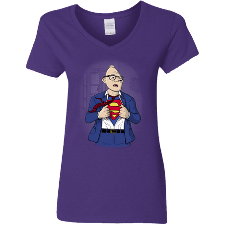 T-Shirts Purple / S Super Sloth Women's V-Neck T-Shirt