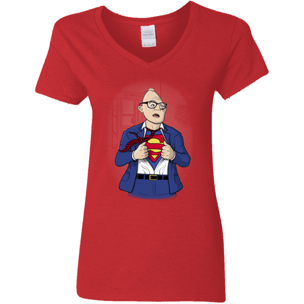 T-Shirts Red / S Super Sloth Women's V-Neck T-Shirt