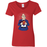 T-Shirts Red / S Super Sloth Women's V-Neck T-Shirt