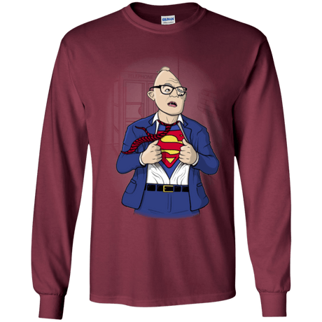 T-Shirts Maroon / YS Super Sloth Youth Long Sleeve T-Shirt