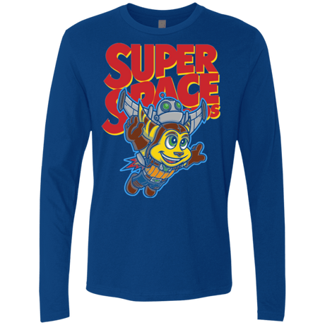 T-Shirts Royal / Small Super Space Bros Men's Premium Long Sleeve