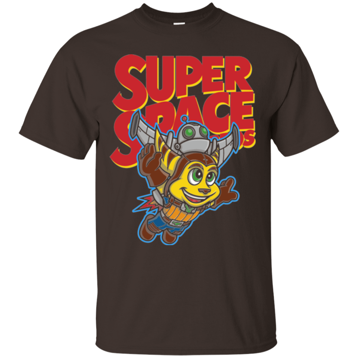 T-Shirts Dark Chocolate / Small Super Space Bros T-Shirt