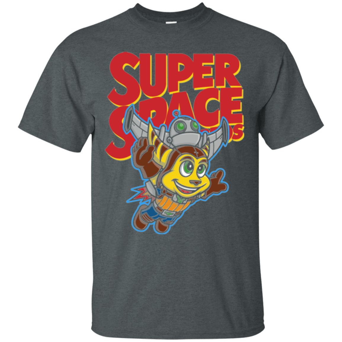 T-Shirts Dark Heather / Small Super Space Bros T-Shirt