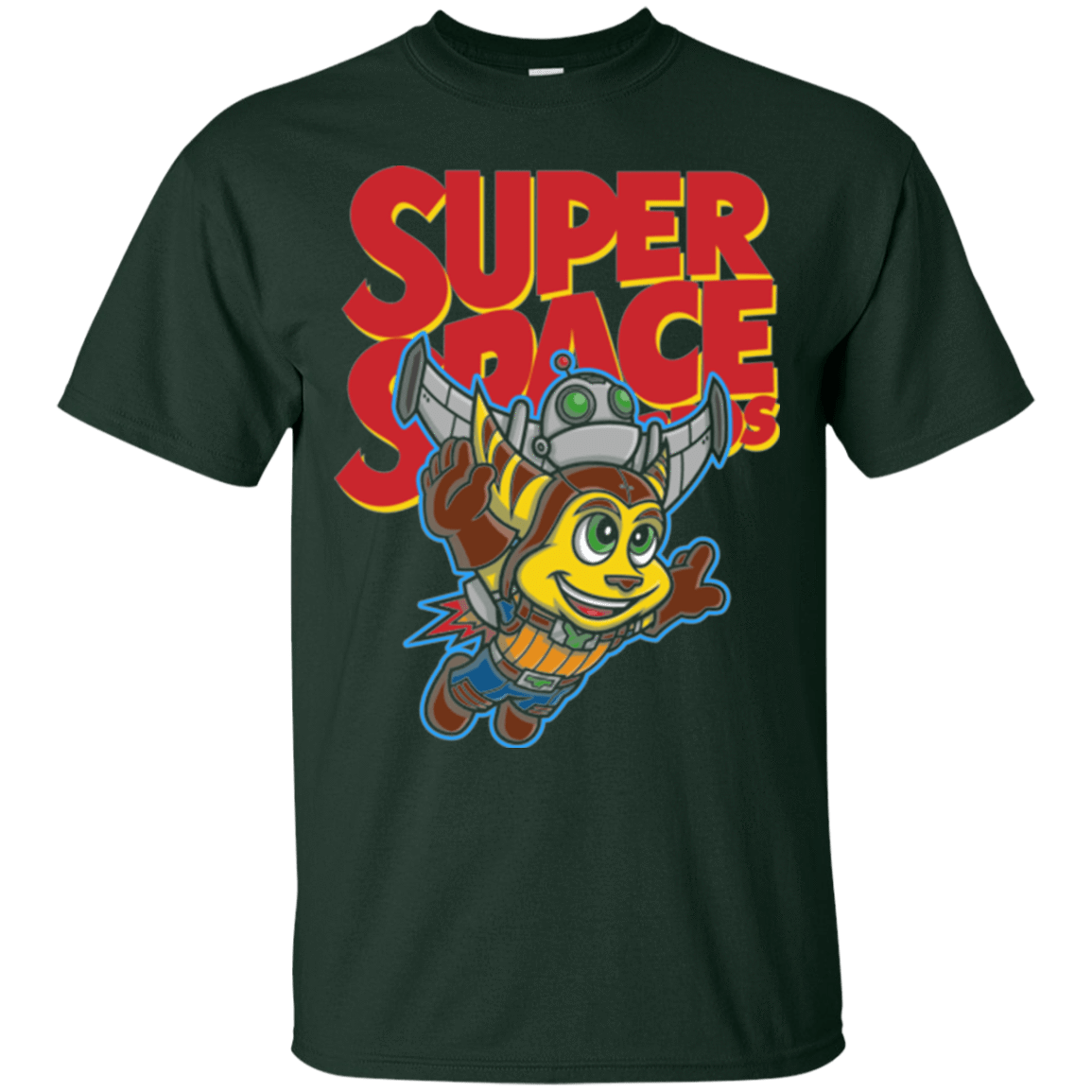 T-Shirts Forest Green / Small Super Space Bros T-Shirt