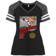 T-Shirts Black/Heathered Charcoal / S Super Sweet Chin Music Ladies' Game V-Neck T-Shirt