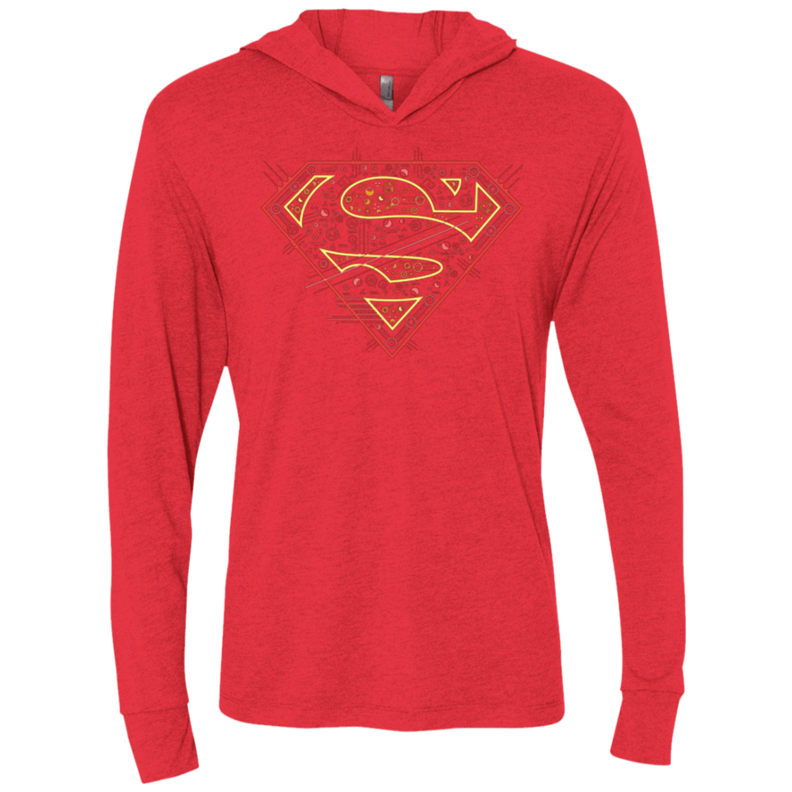 T-Shirts Vintage Red / X-Small Super Tech Triblend Long Sleeve Hoodie Tee