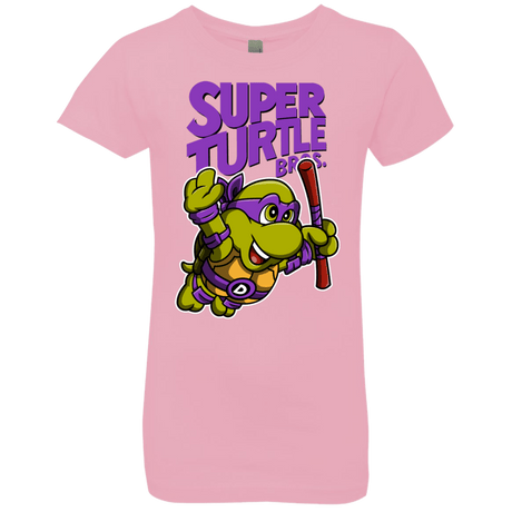 T-Shirts Light Pink / YXS Super Turtle Bros Donnie Girls Premium T-Shirt