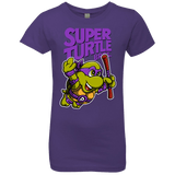 T-Shirts Purple Rush / YXS Super Turtle Bros Donnie Girls Premium T-Shirt