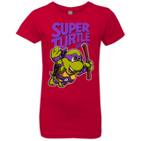 T-Shirts Red / YXS Super Turtle Bros Donnie Girls Premium T-Shirt