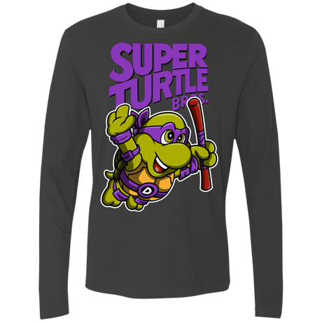 T-Shirts Heavy Metal / Small Super Turtle Bros Donnie Men's Premium Long Sleeve