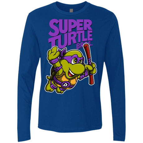 T-Shirts Royal / Small Super Turtle Bros Donnie Men's Premium Long Sleeve