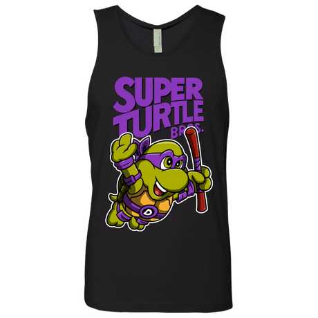 T-Shirts Black / Small Super Turtle Bros Donnie Men's Premium Tank Top