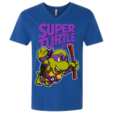 T-Shirts Royal / X-Small Super Turtle Bros Donnie Men's Premium V-Neck
