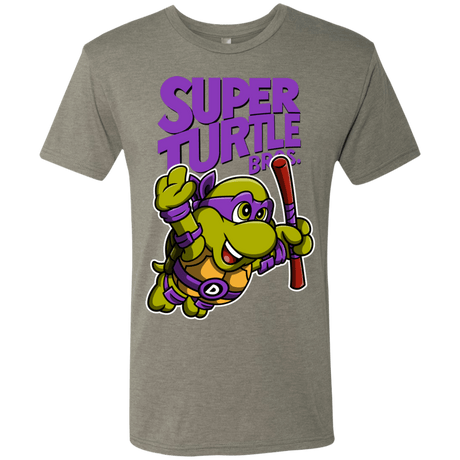 T-Shirts Venetian Grey / Small Super Turtle Bros Donnie Men's Triblend T-Shirt