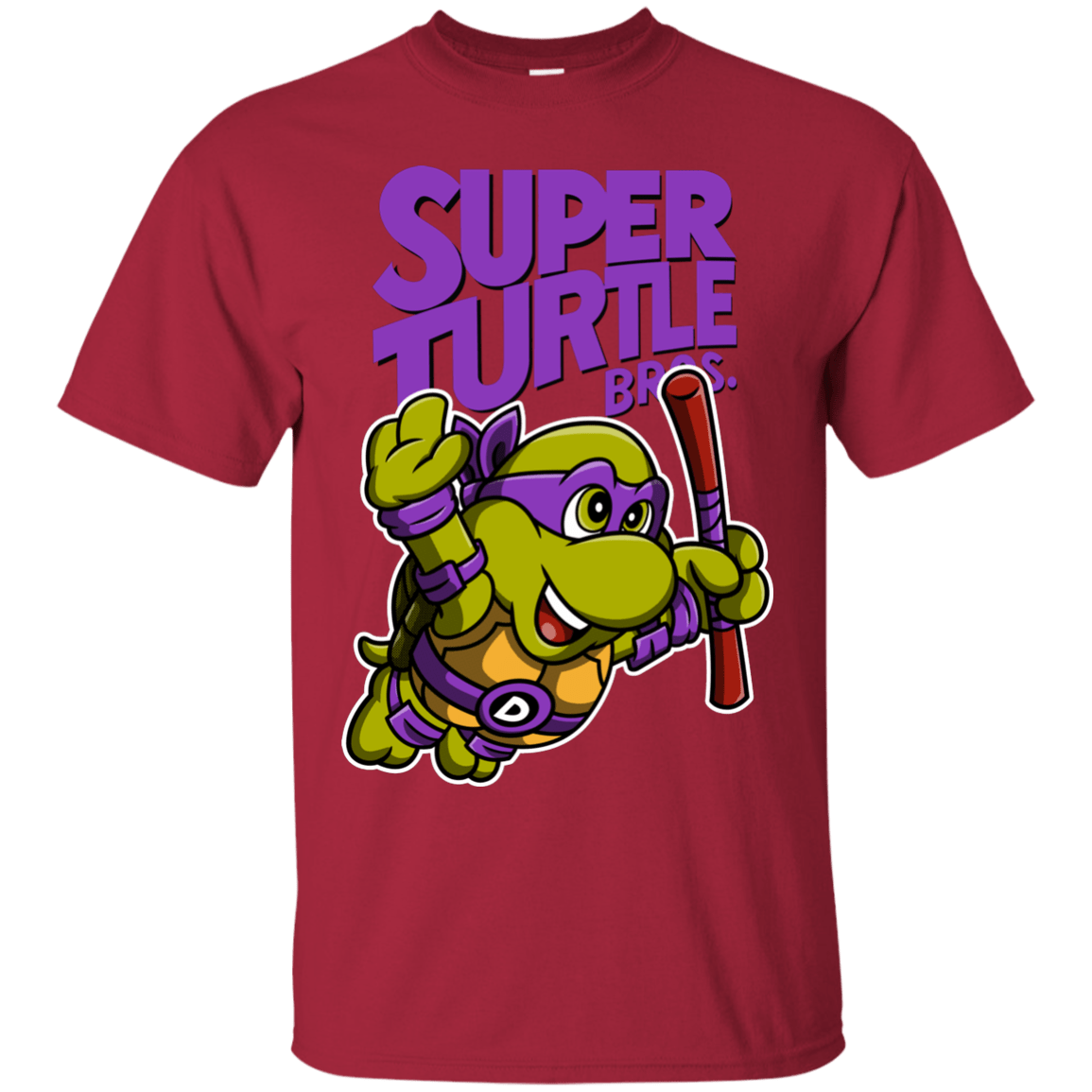 T-Shirts Cardinal / Small Super Turtle Bros Donnie T-Shirt
