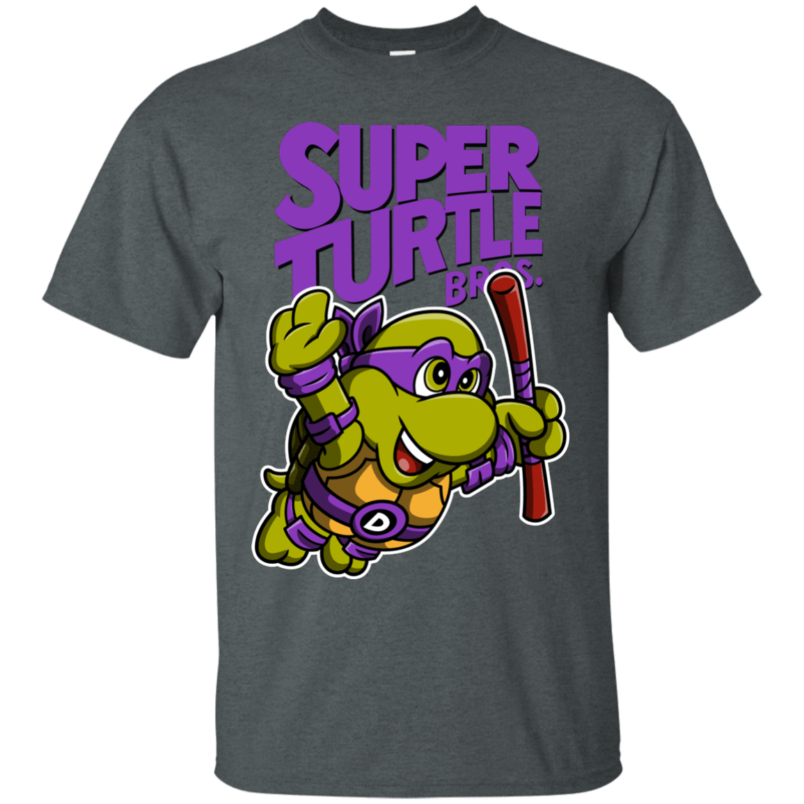 T-Shirts Dark Heather / Small Super Turtle Bros Donnie T-Shirt
