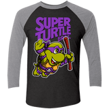 Super Turtle Bros Donnie Triblend 3/4 Sleeve