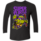 T-Shirts Vintage Black/Vintage Black / X-Small Super Turtle Bros Donnie Triblend 3/4 Sleeve