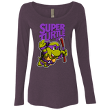 T-Shirts Vintage Purple / Small Super Turtle Bros Donnie Women's Triblend Long Sleeve Shirt