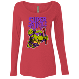 T-Shirts Vintage Red / Small Super Turtle Bros Donnie Women's Triblend Long Sleeve Shirt
