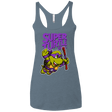 T-Shirts Indigo / X-Small Super Turtle Bros Donnie Women's Triblend Racerback Tank