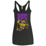 T-Shirts Vintage Black / X-Small Super Turtle Bros Donnie Women's Triblend Racerback Tank