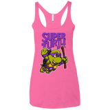 T-Shirts Vintage Pink / X-Small Super Turtle Bros Donnie Women's Triblend Racerback Tank