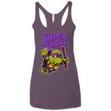 T-Shirts Vintage Purple / X-Small Super Turtle Bros Donnie Women's Triblend Racerback Tank