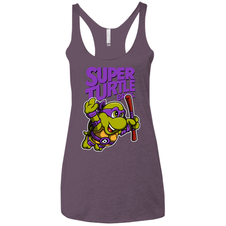 T-Shirts Vintage Purple / X-Small Super Turtle Bros Donnie Women's Triblend Racerback Tank
