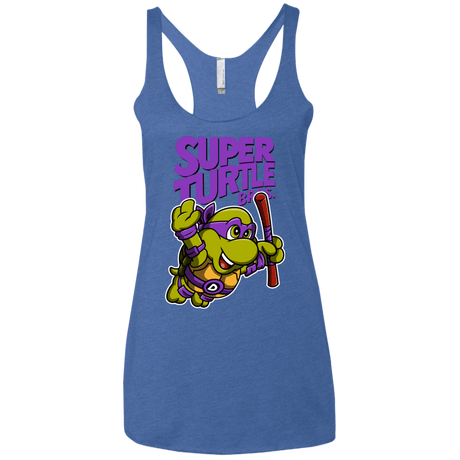 T-Shirts Vintage Royal / X-Small Super Turtle Bros Donnie Women's Triblend Racerback Tank