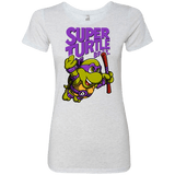 T-Shirts Heather White / Small Super Turtle Bros Donnie Women's Triblend T-Shirt