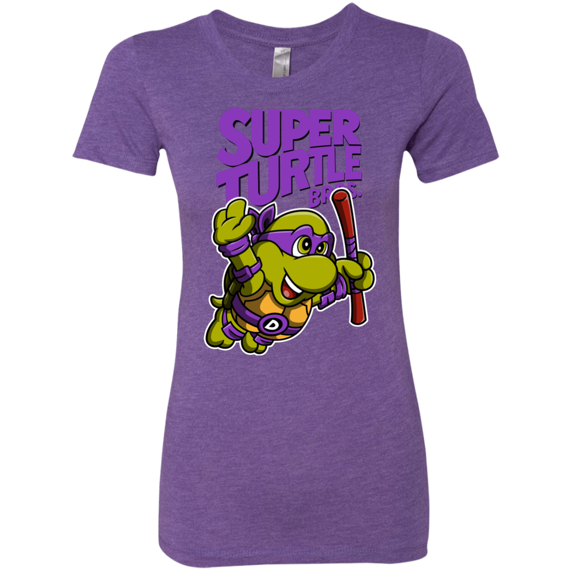 T-Shirts Purple Rush / Small Super Turtle Bros Donnie Women's Triblend T-Shirt